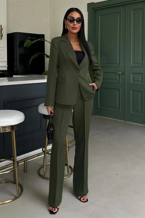 Sırt Dantel Detay Premium Takım Elbise 10031