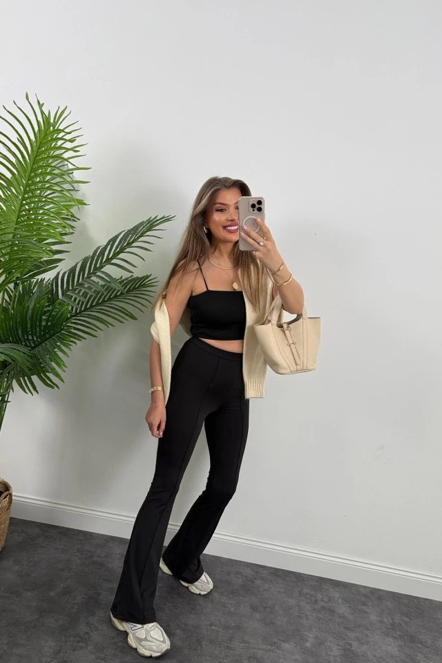 Kadın Amazon Kumaş çımalı Tayt