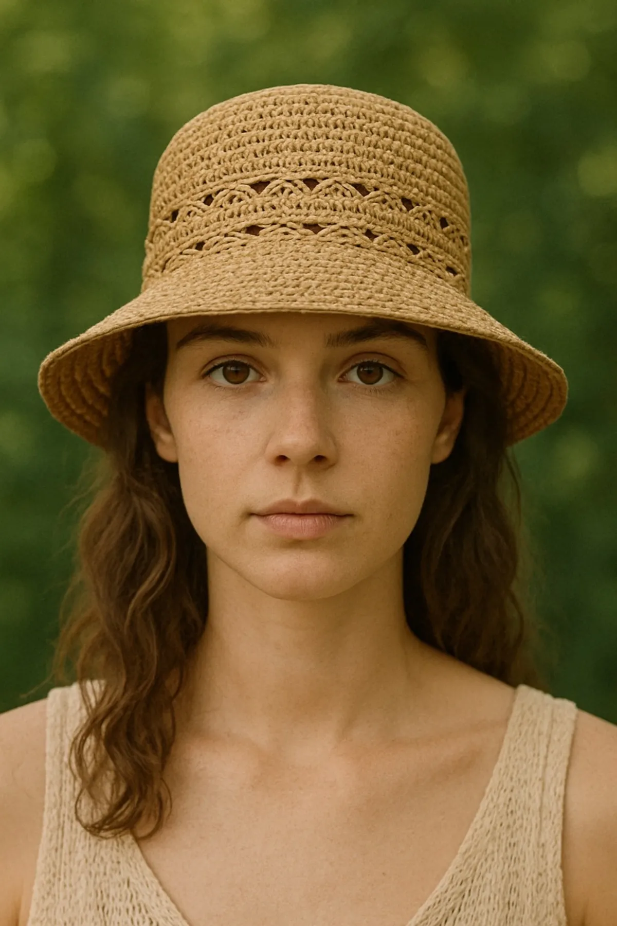 bucket hasır şapka