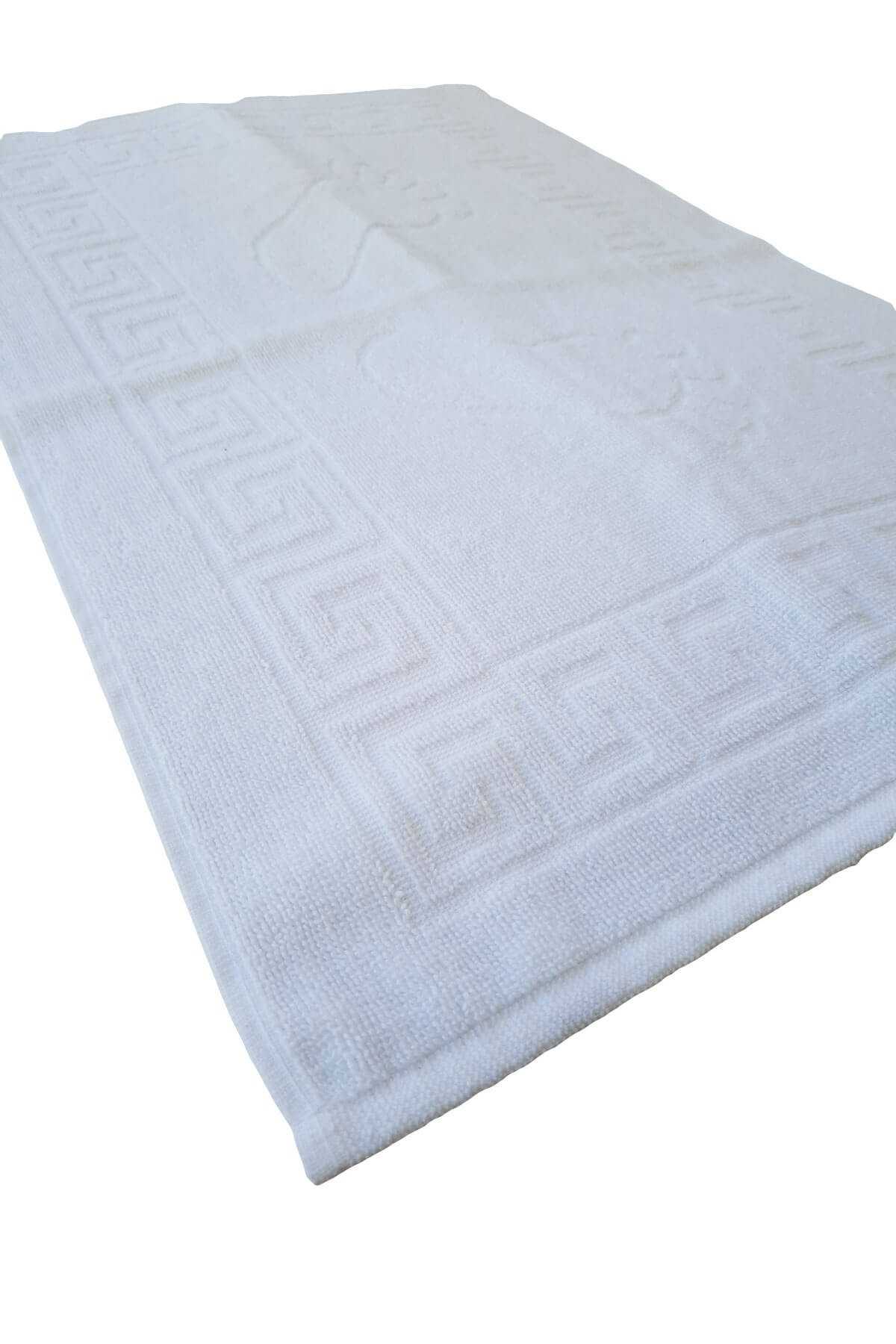 12 li Ayak İzli Banyo Paspas 100 Pamuklu Ayak Havlusu