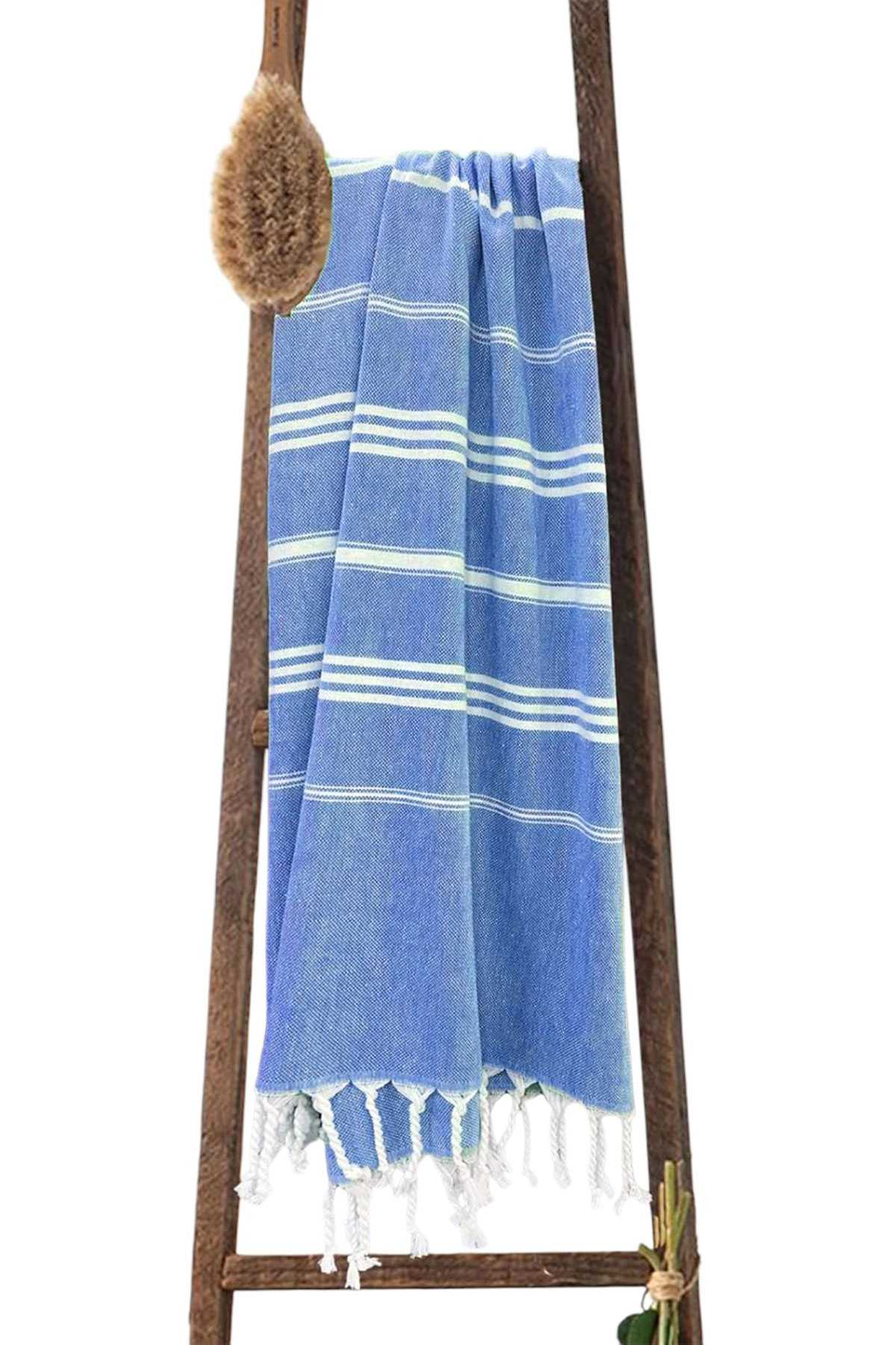 Summer Wind Soft &amp;#37;100 Pamuk Peştemal 100x180 cm Mavi