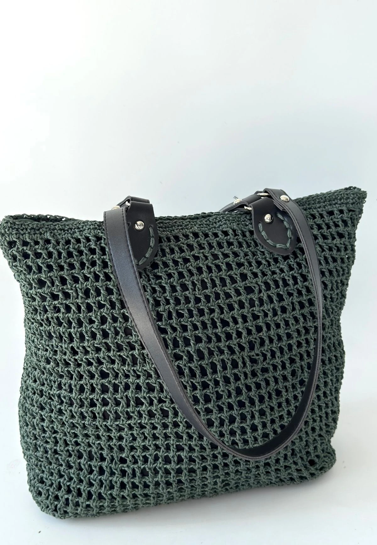 Loty Yeşil Örgü Çanta