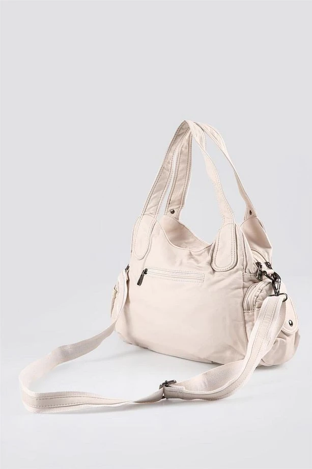 Tiwe Bej Cilt Omuz Çantası