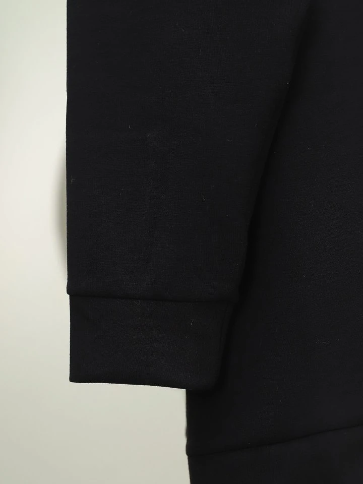 Düğmeli Biyeli Osyho Hırka -Siyah