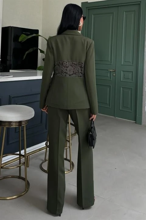 Sırt Dantel Detay Premium Takım Elbise 10031