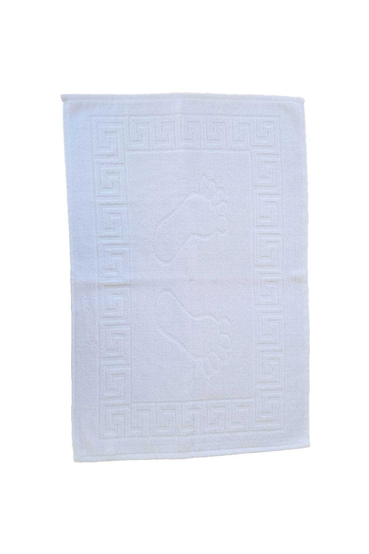 4 lü Ayak İzli Banyo Paspas 100 Pamuklu Ayak Havlusu