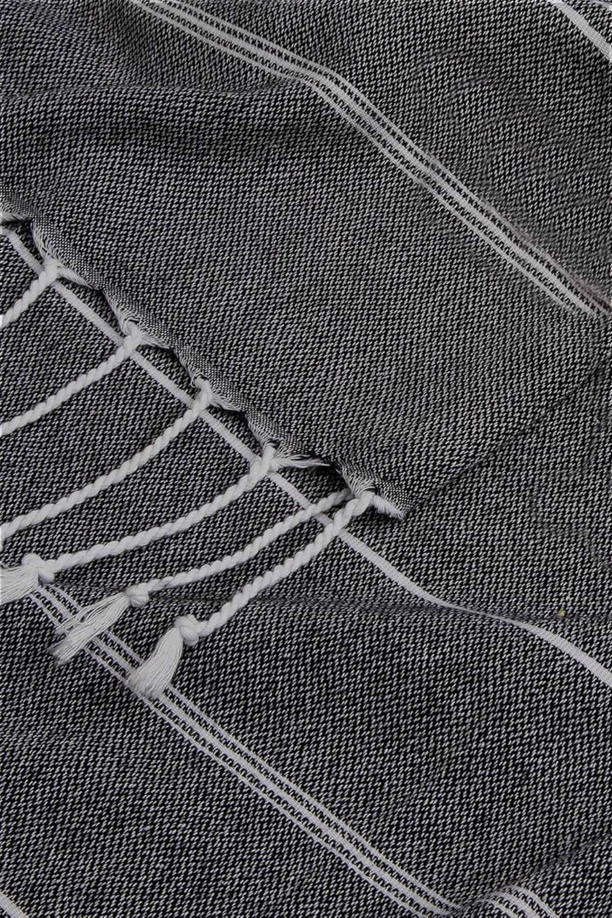 Summer Wind Soft &amp;#37;100 Pamuk Peştemal 100x180 cm Siyah