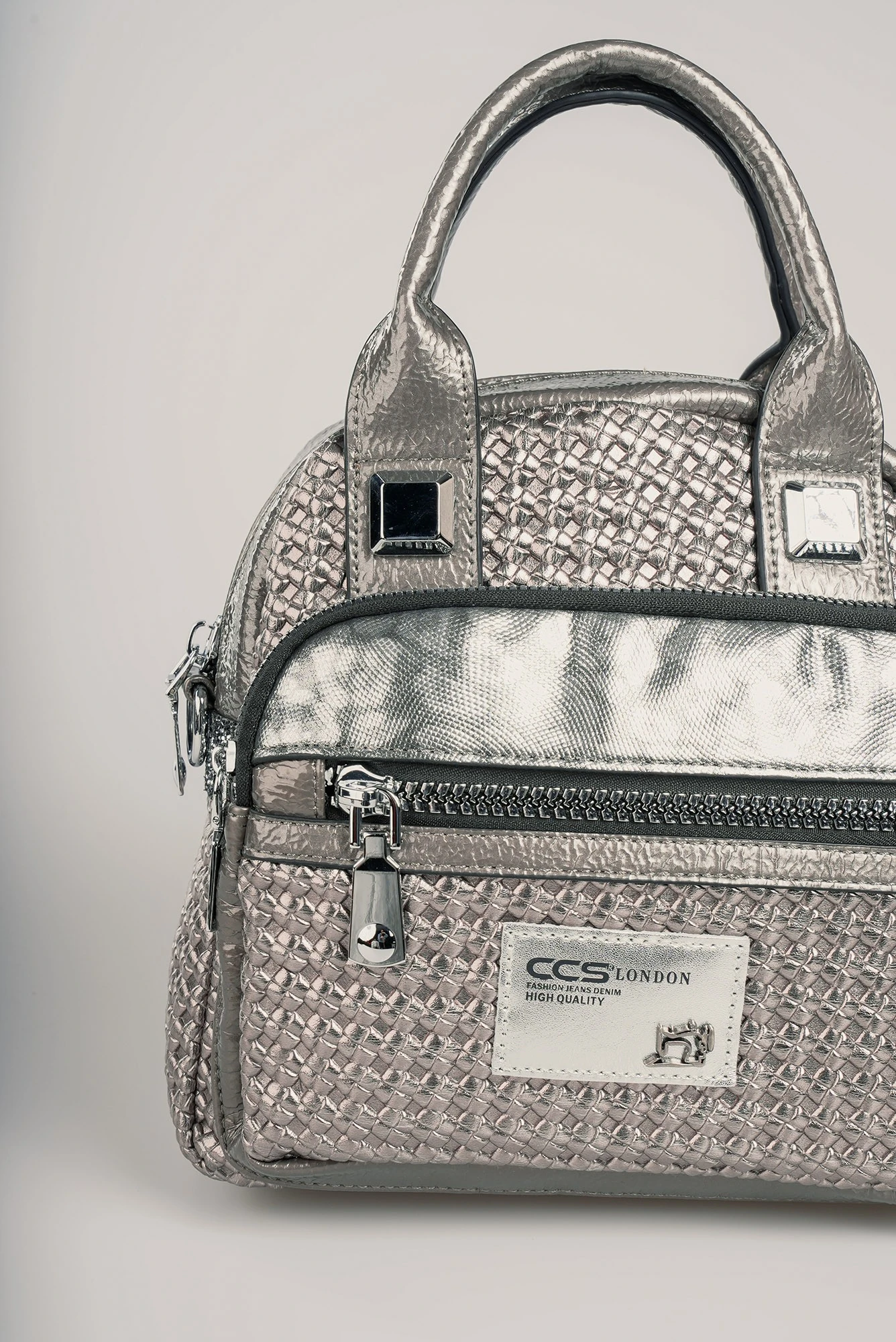 Karen Gri Cilt Omuz Çantası