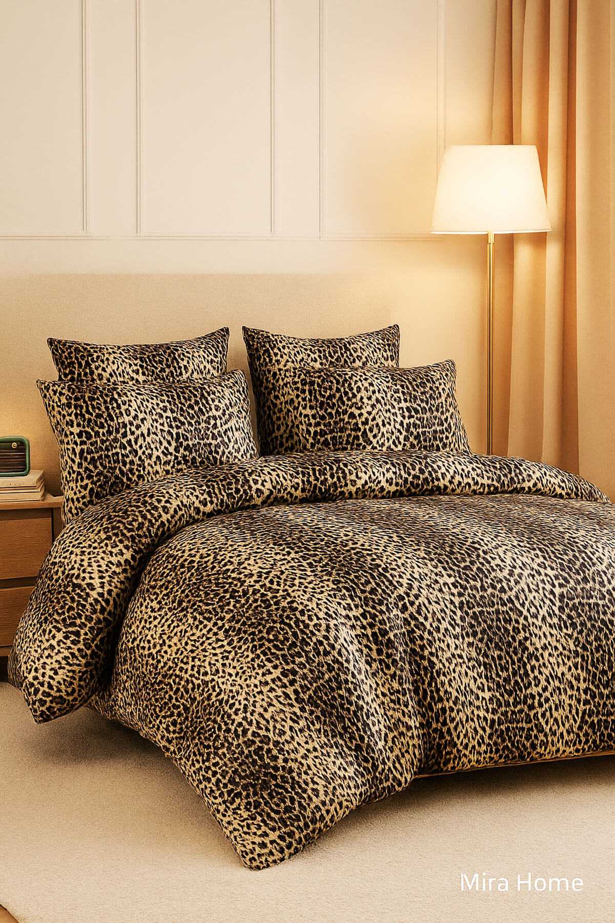 Çift Kişilik Pamuklu Nevresim Takımı Wild Leopard