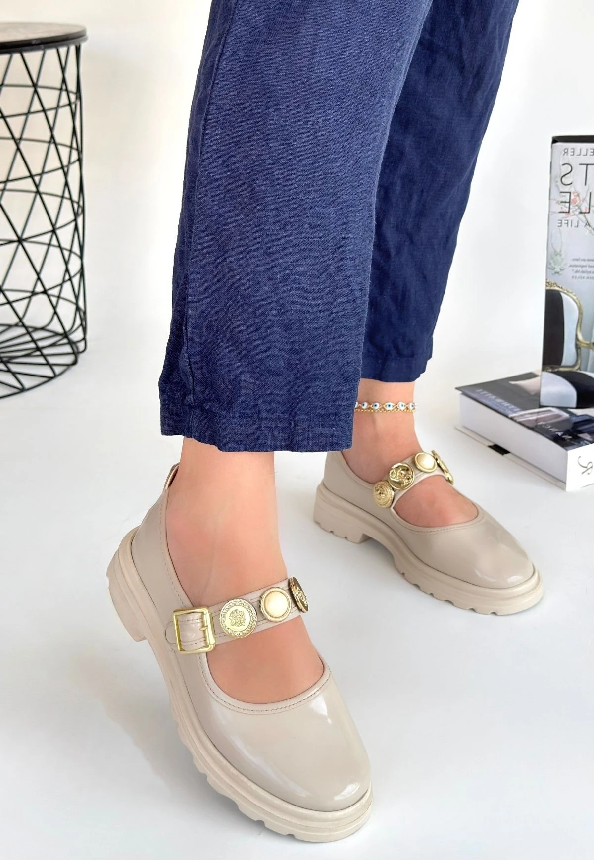 Okira Bej Rugan Oxford Ayakkabı