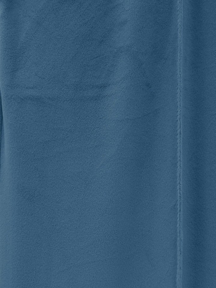 Çımalı Beli Lastikli Kadife Pantolon -Mavi