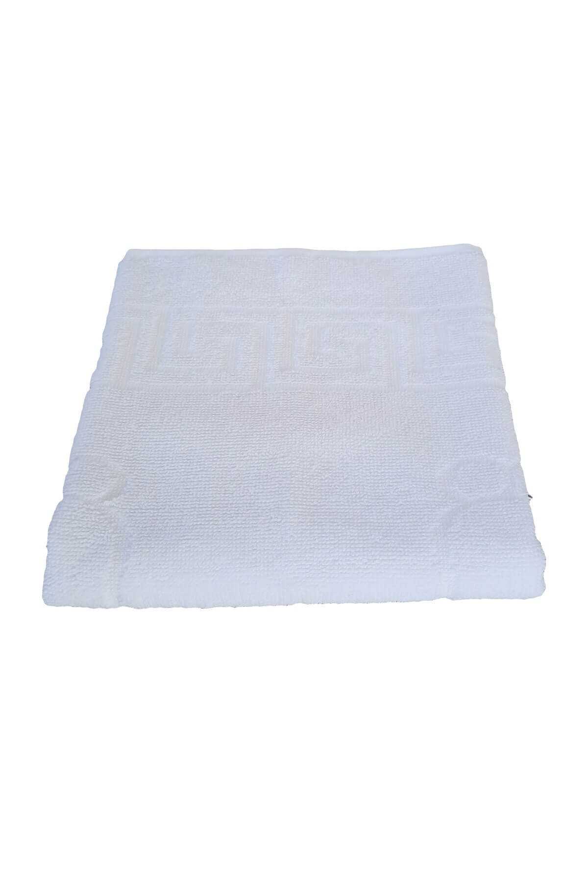 4 lü Ayak İzli Banyo Paspas 100 Pamuklu Ayak Havlusu