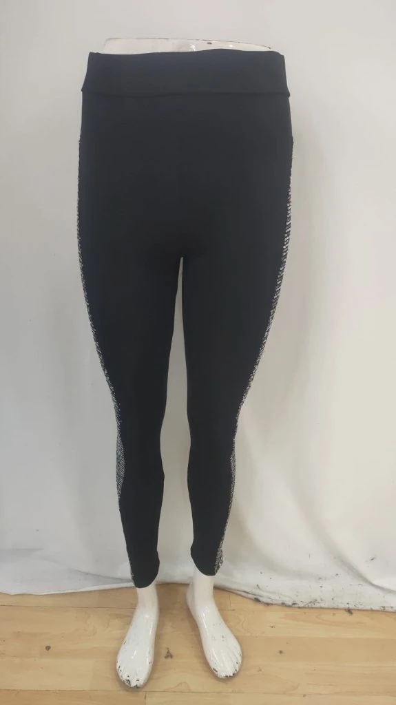 Kadın Yüksek Bel Yarı şerit Pul Payetli Dalgıç Tayt