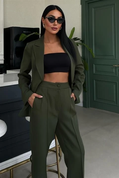 Sırt Dantel Detay Premium Takım Elbise 10031