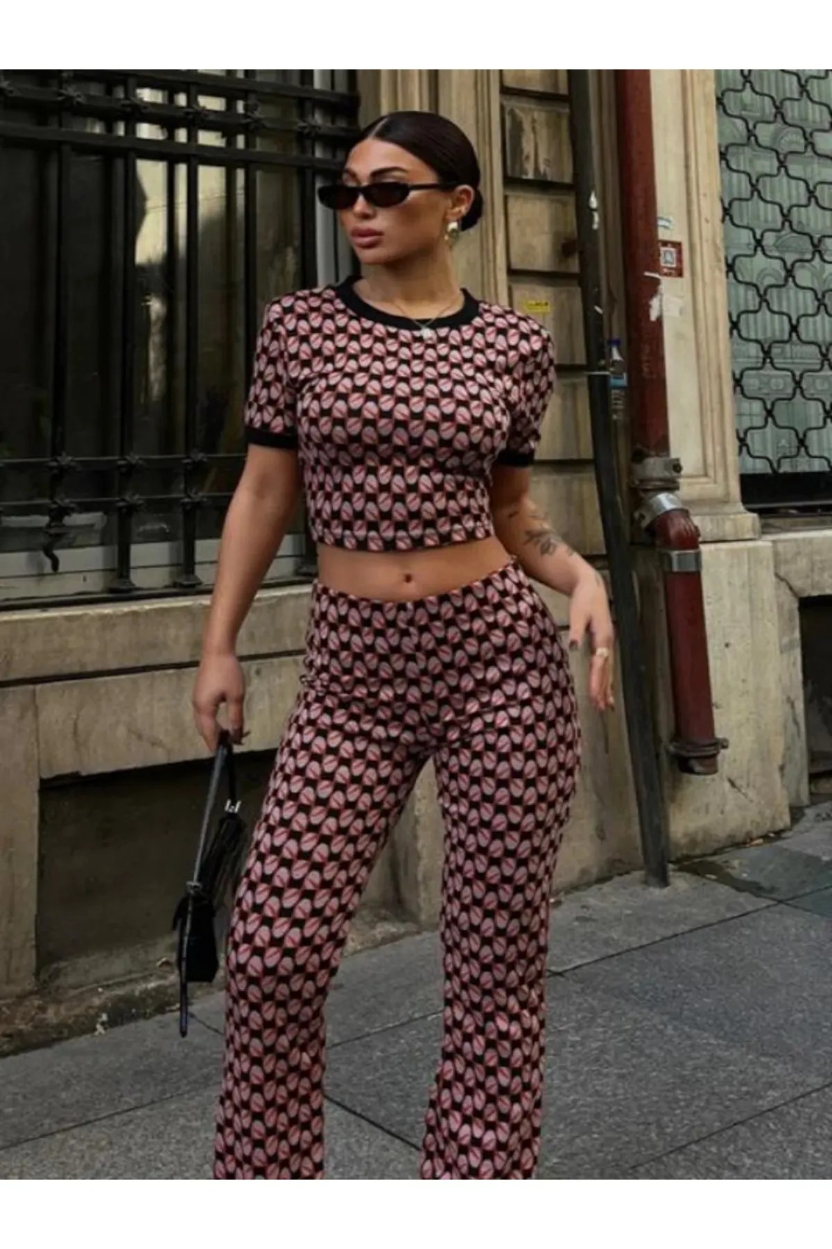 CROP PANTOLON İKİLİ TAKIM