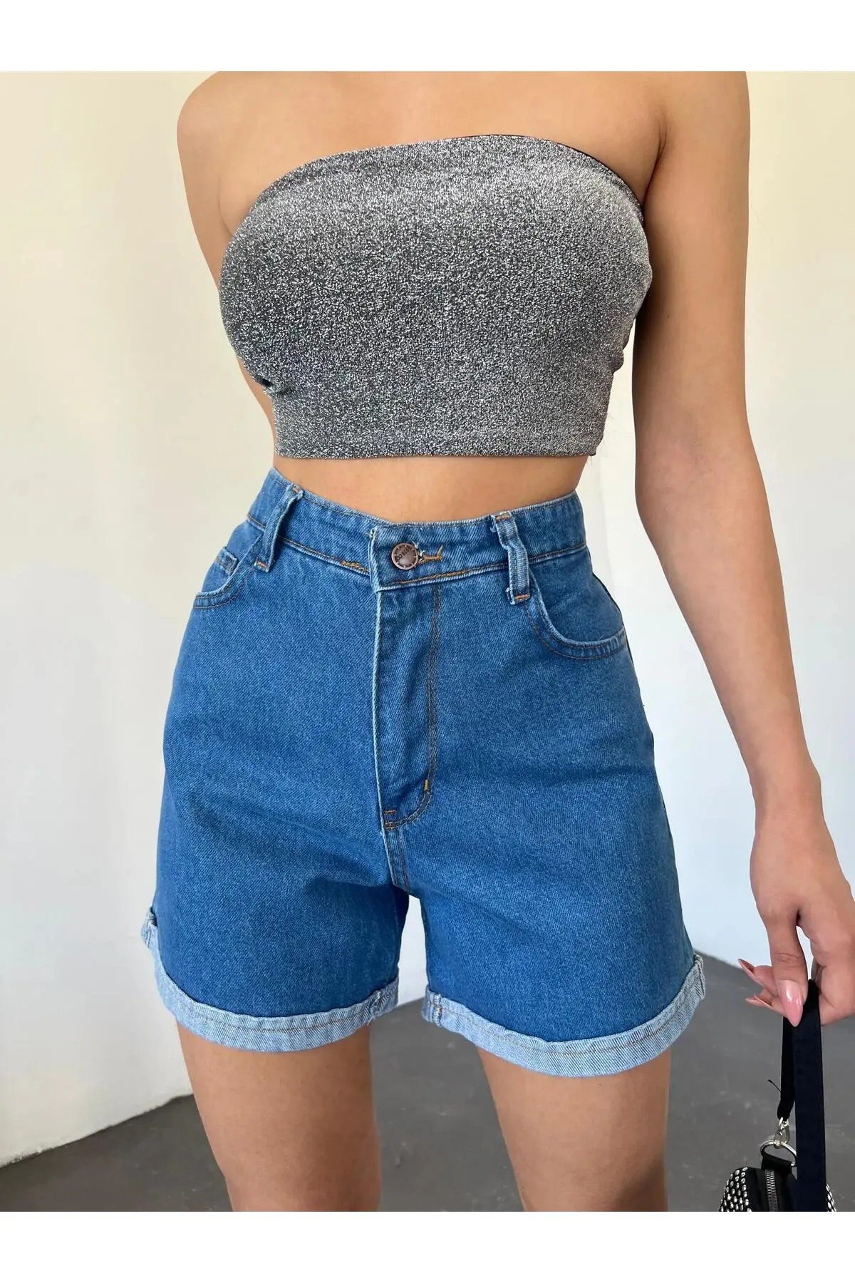 DUBLE PAÇA JEAN ŞORT