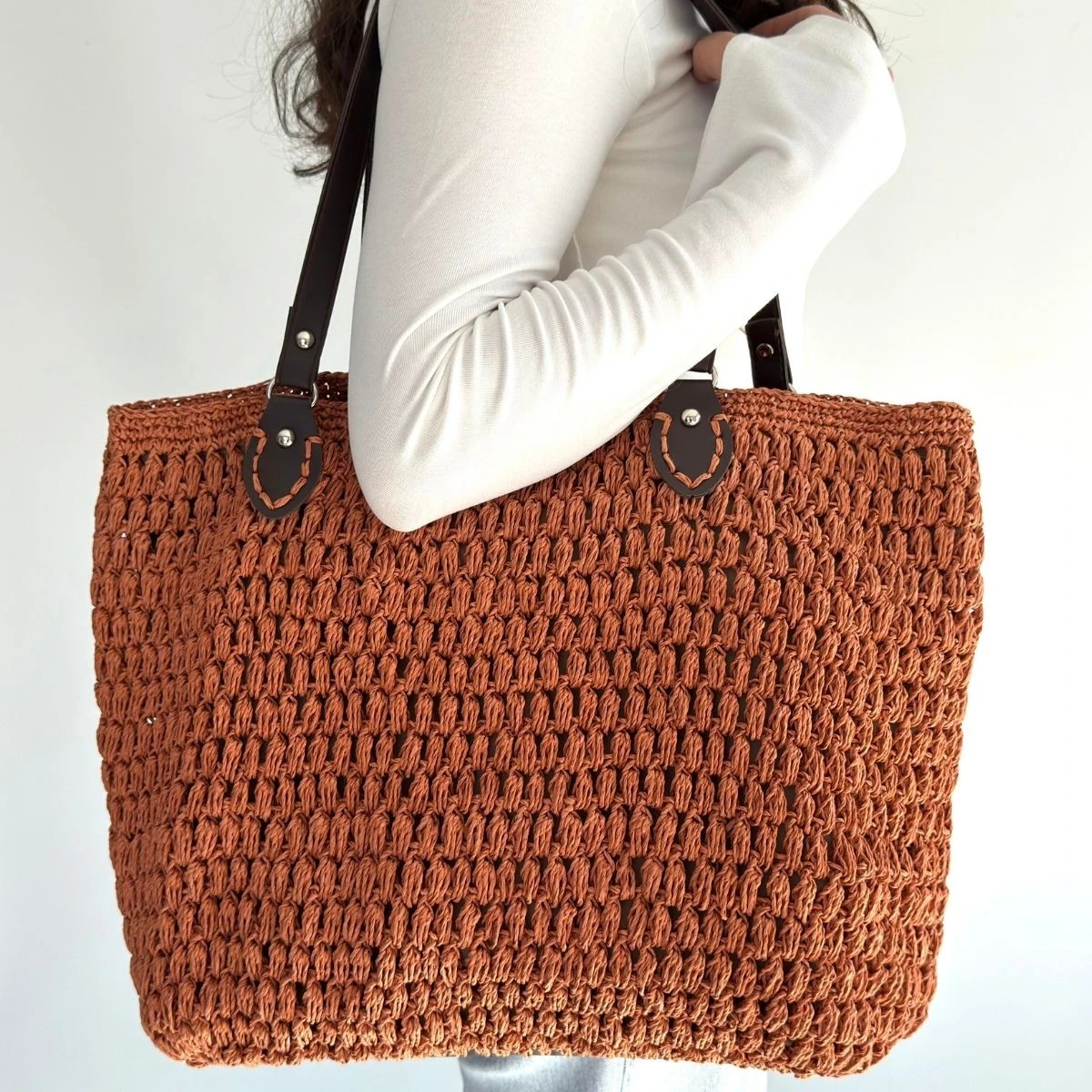 Loty Turuncu Örgü Çanta