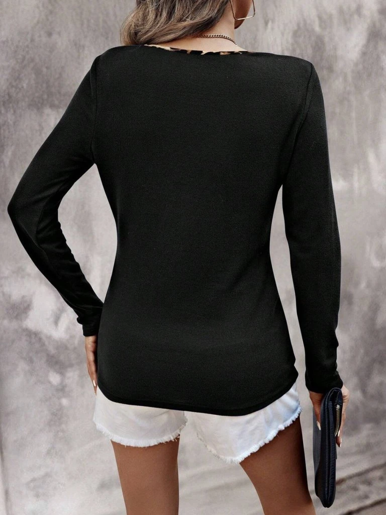 Kadın Uzun Kollu V Yakalı Kaşkorse Bluz