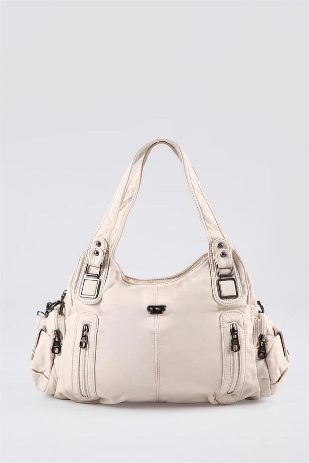 Tiwe Bej Cilt Omuz Çantası