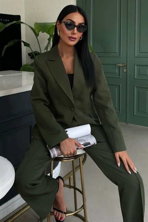 Sırt Dantel Detay Premium Takım Elbise 10031