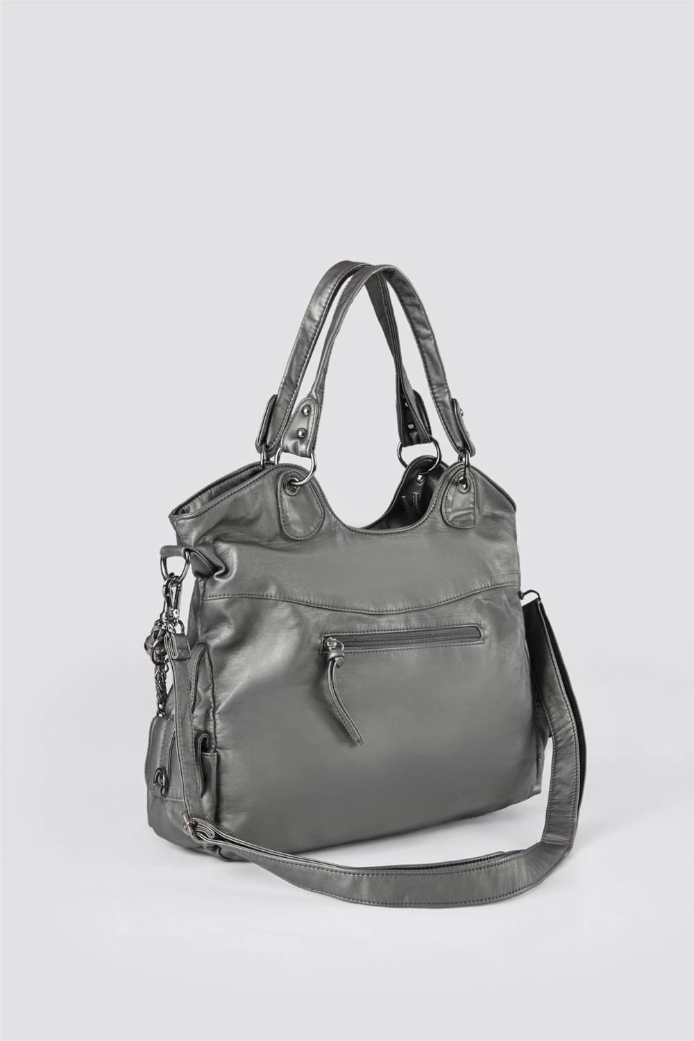 Silla Gri Cilt Omuz Çantası