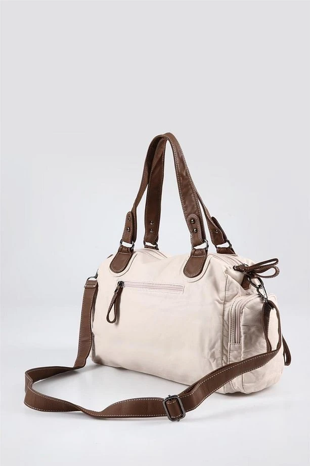 Orten Bej Cilt Omuz Çantası