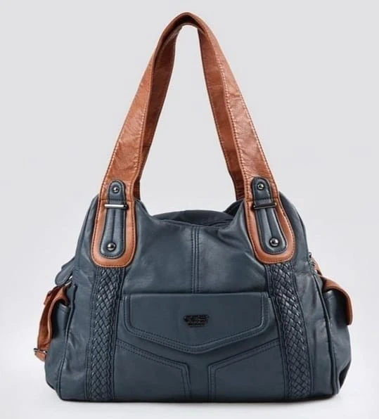 Batti Mavi Cilt Omuz Çantası