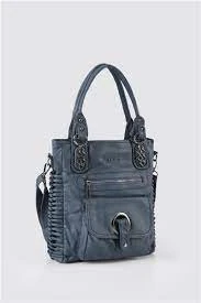 Deay Mavi Cilt Omuz Çantası