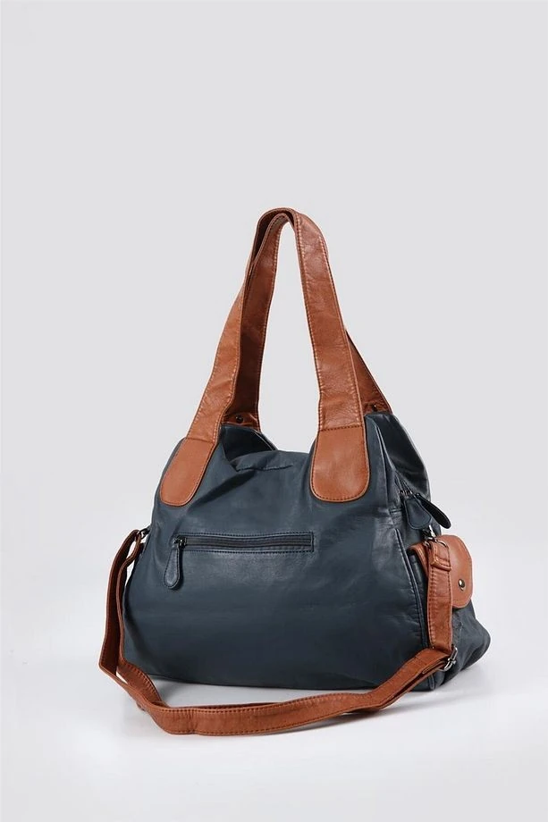 Batti Mavi Cilt Omuz Çantası