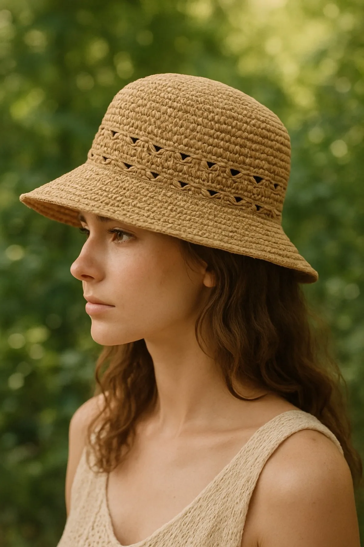 bucket hasır şapka