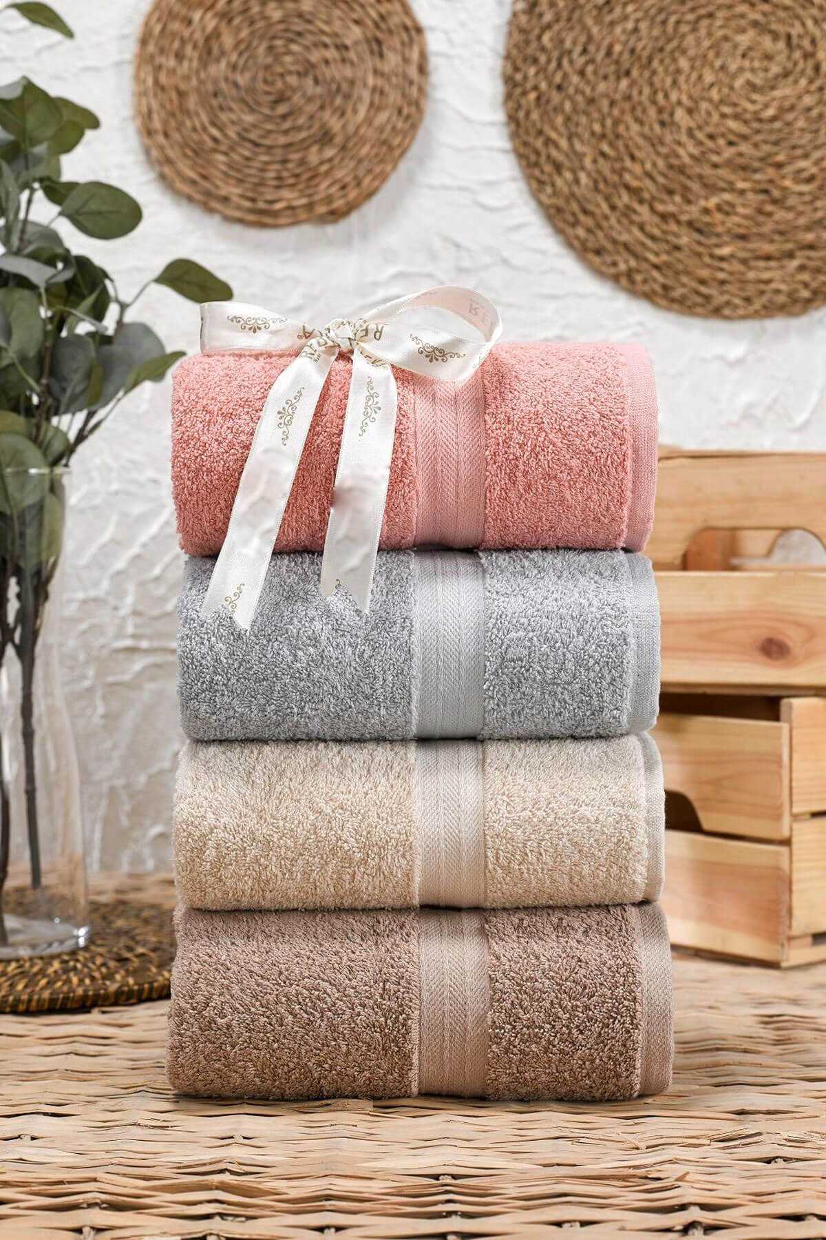 4 lü El Yüz Havlu Takımı &amp;#37;100 Pamuklu Matiz Beka