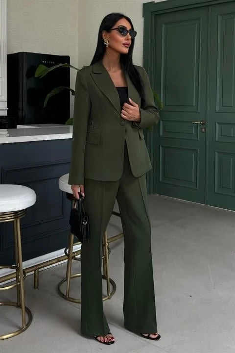 Sırt Dantel Detay Premium Takım Elbise 10031