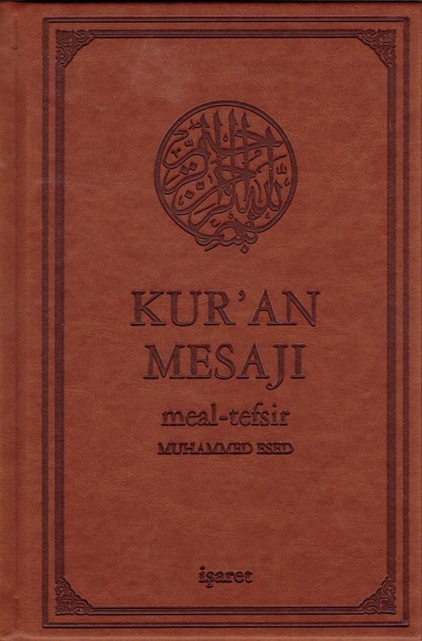 kuran mesajı - meal tefsir - arapça metinli - kahverengi