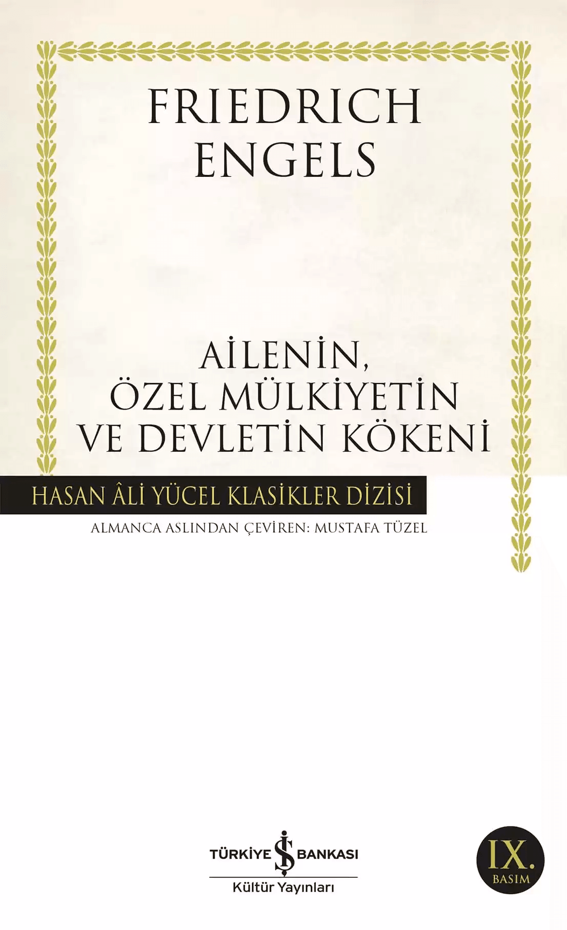 ailenin özel mülkiyetin ve devletin kökeni