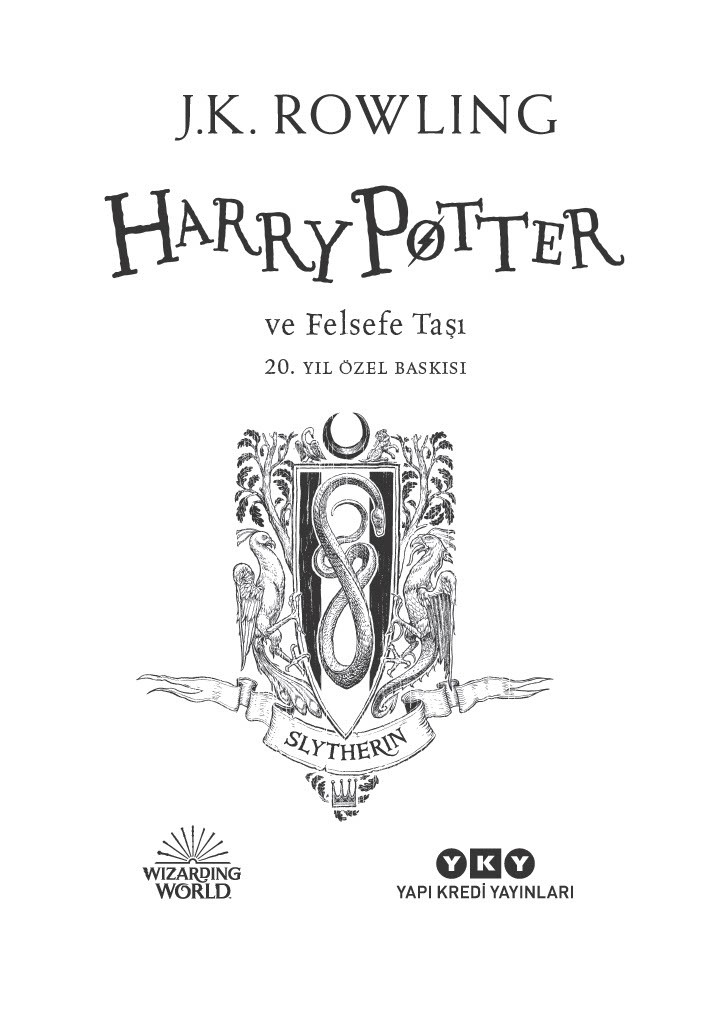 harry potter ve felsefe taşı - özel baskı