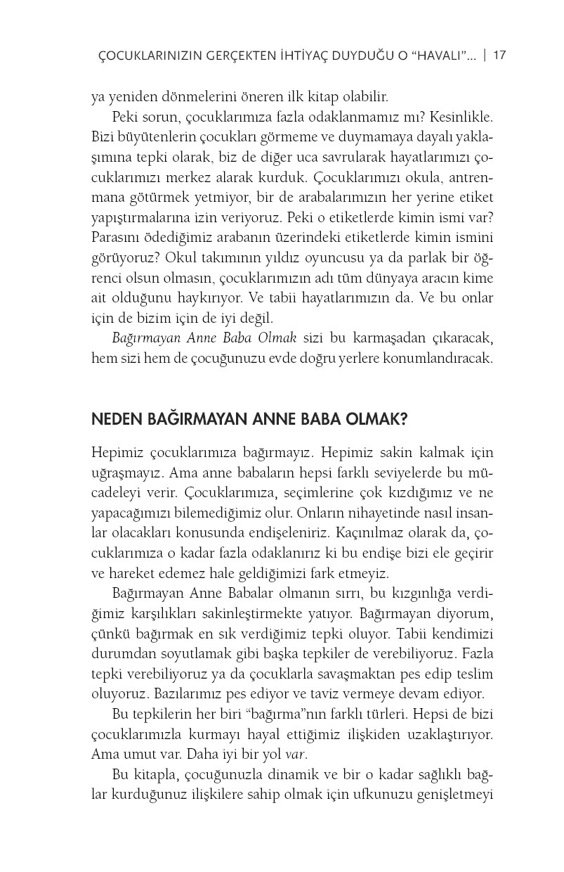 bağırmayan anne baba olmak