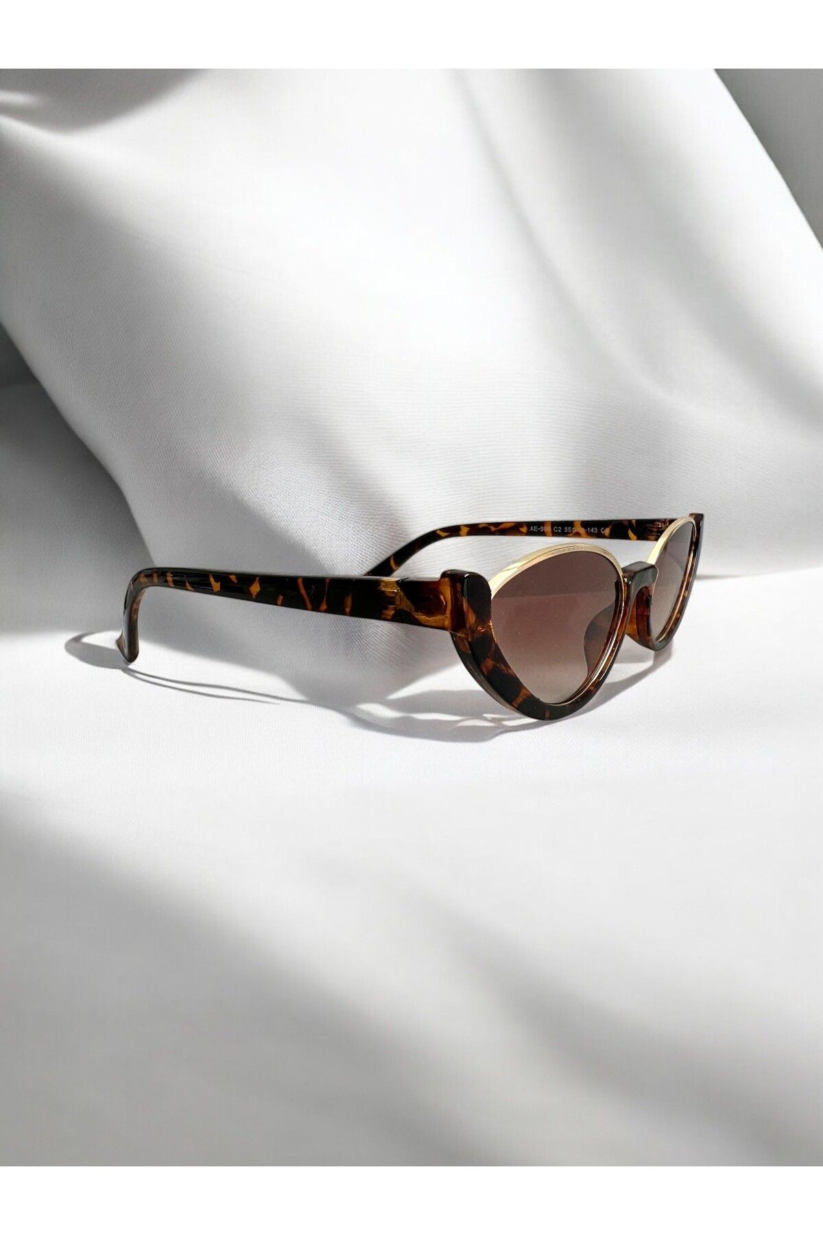 Noir Cat Eye Leopar Kadın Güneş Gözlüğü