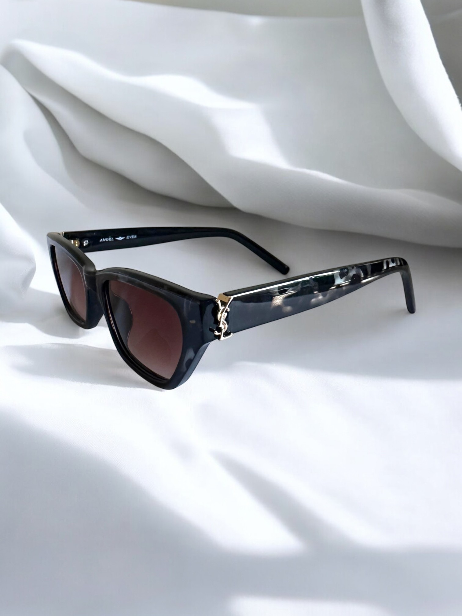Yasel Siyah Leopar Cat Eye Güneş Gözlüğü