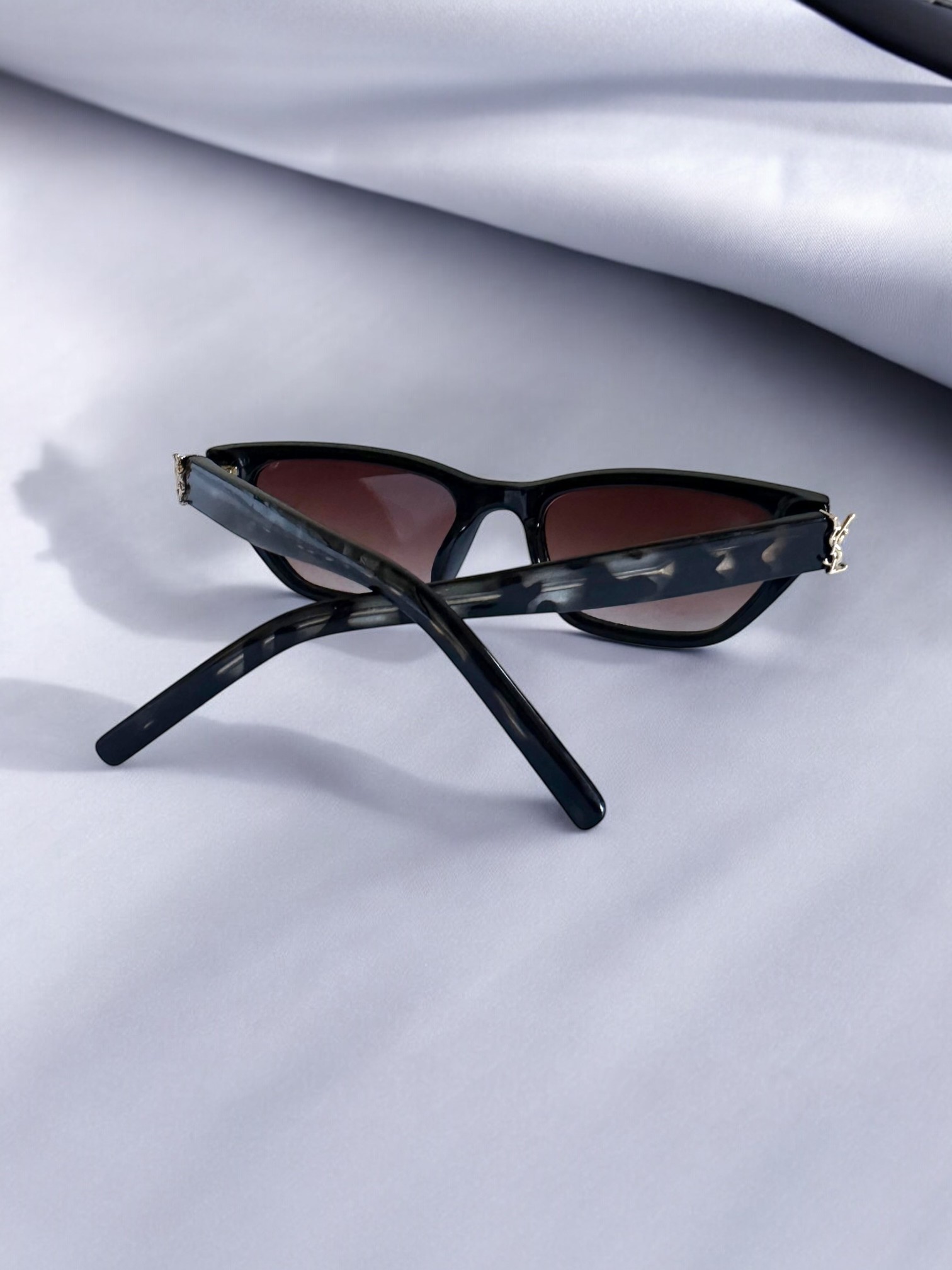 Yasel Siyah Leopar Cat Eye Güneş Gözlüğü