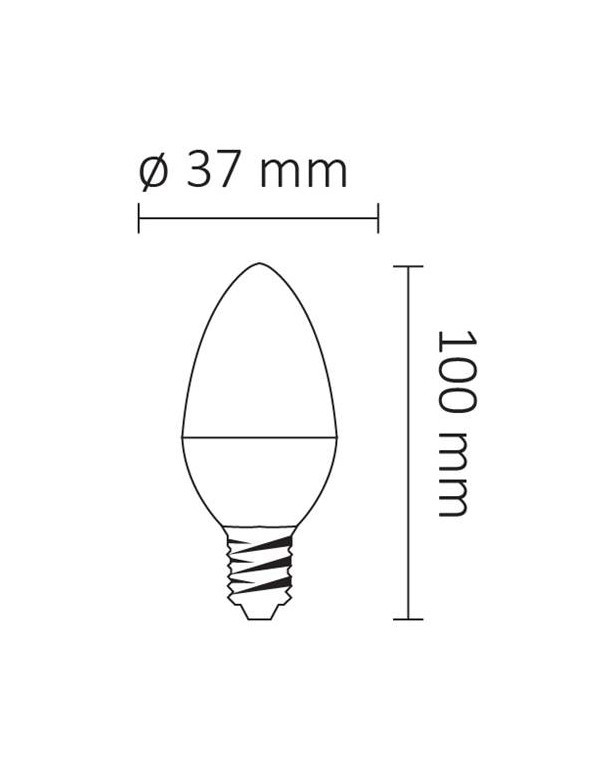 7W Led Mum Buji Ampul Beyaz Işık 