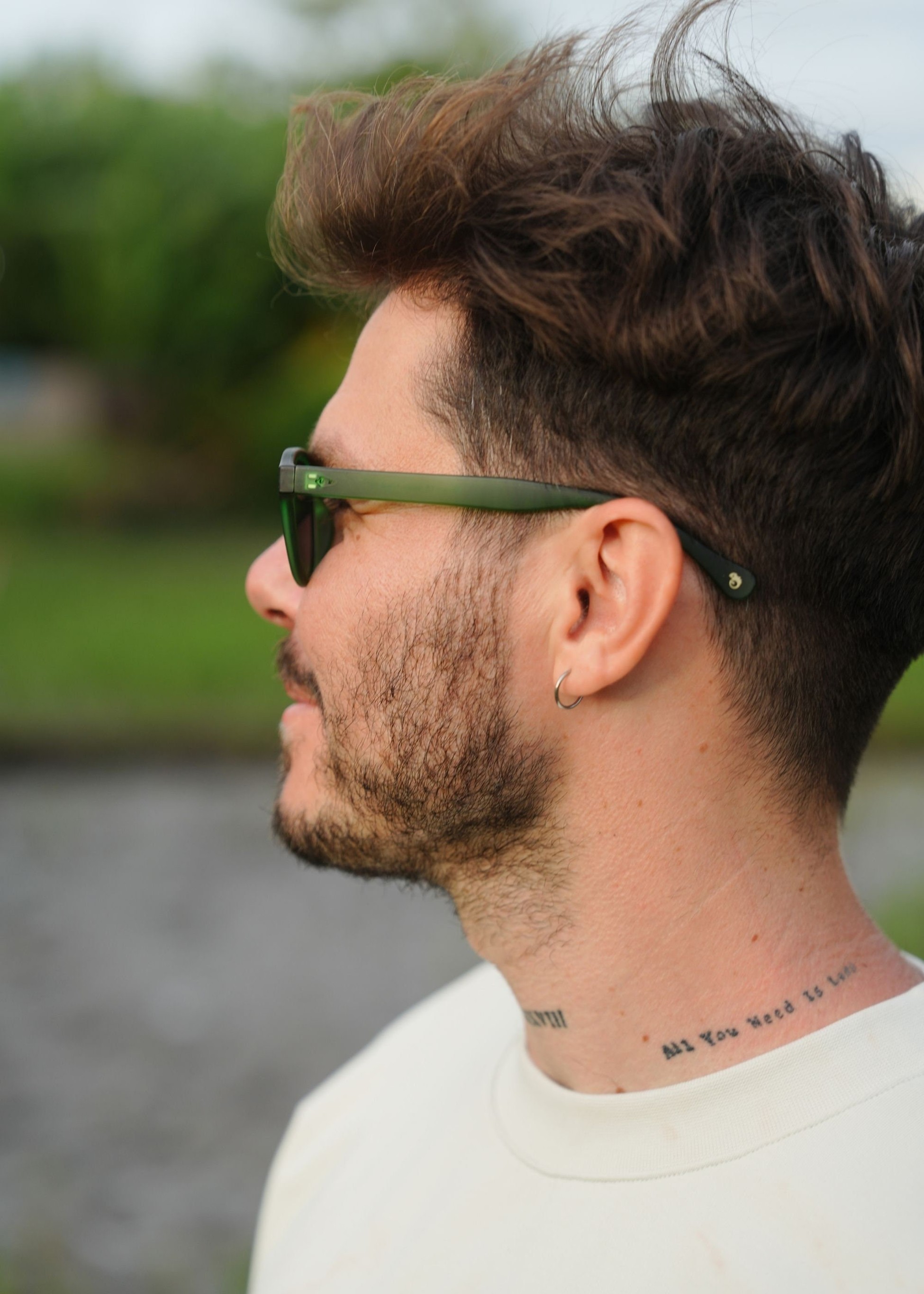 Classic angular quality green sunglasses, Vintage bone frame sunglasses, Acetate men&#39;s sunglasses with polarized lenses Thesezaraccesories