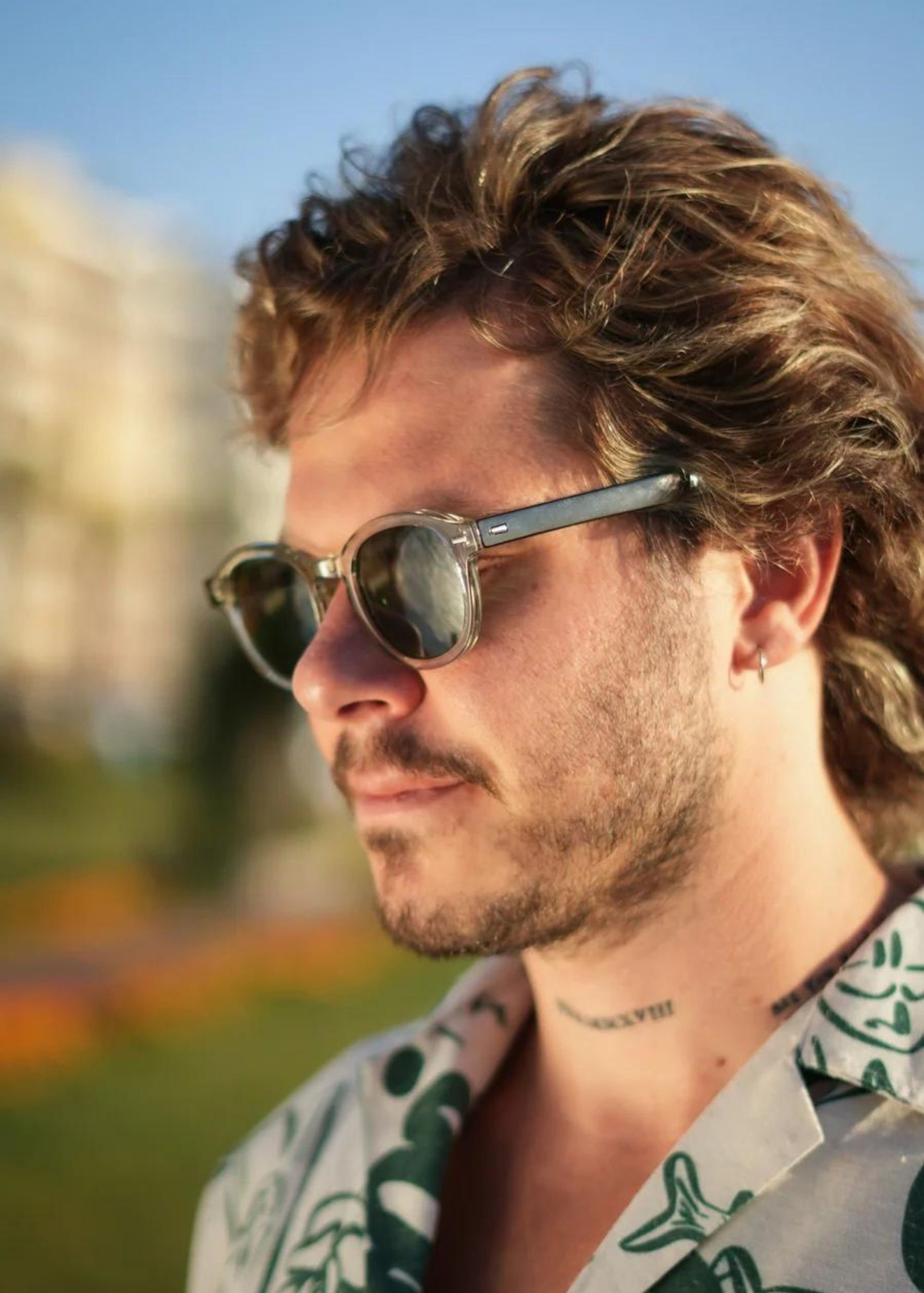Two color sunglasses with transparent and black bone retro Clear Frame sunglasses men,Transparent Sunglasses UV Protection,Acetate glasses