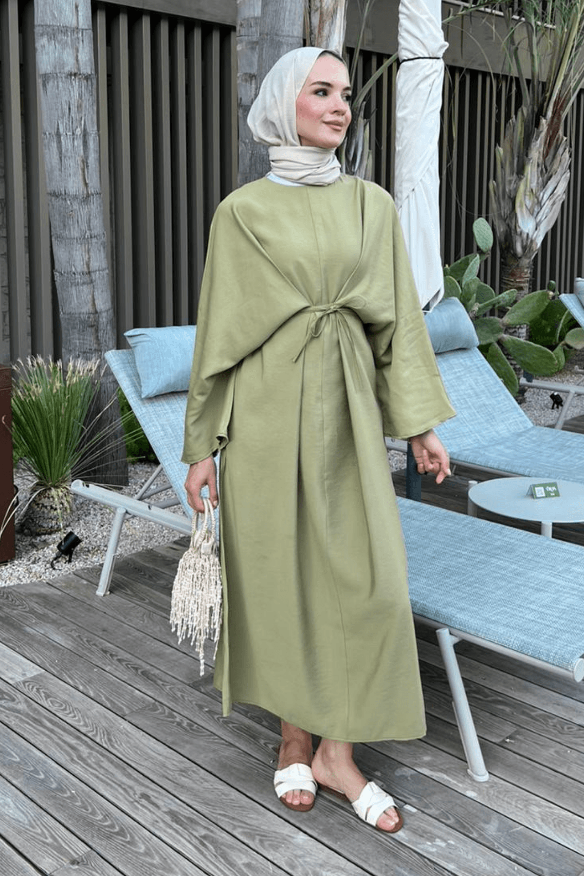 Eva Elbise - Haki