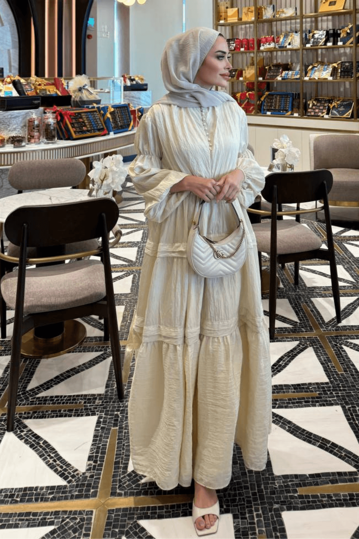 Allegra Elbise - Bej