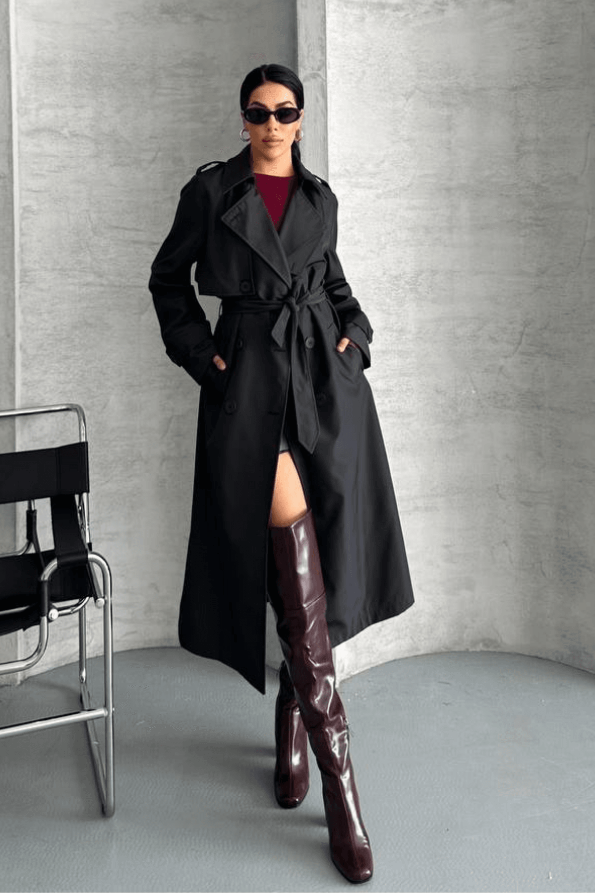 ZR Model Trench - Siyah