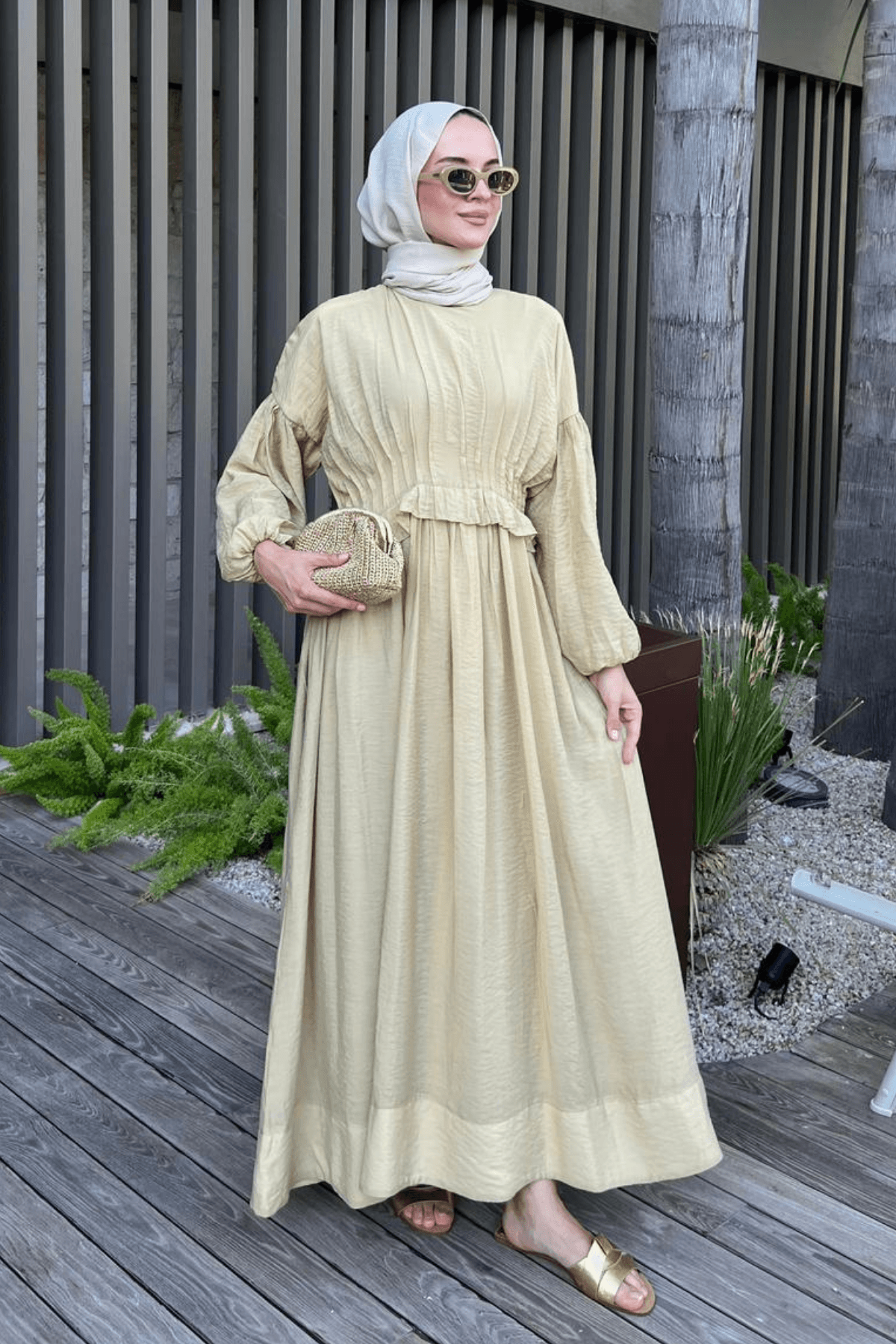 Tensia Elbise - Sarı