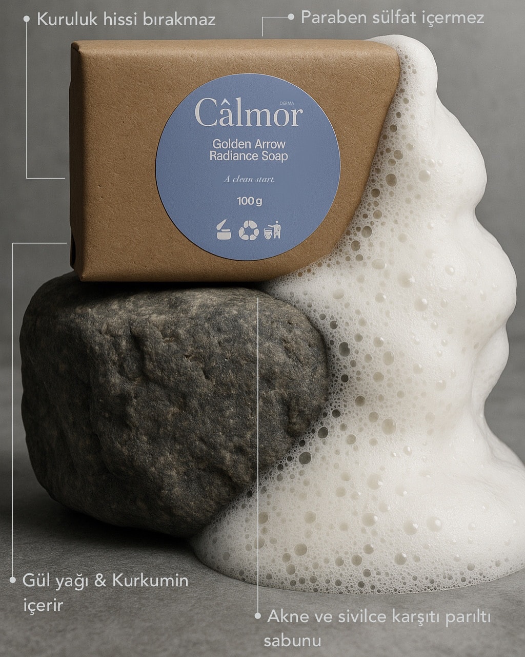 Golden Arrow –Akne Karşıtı Parıltı Sabunu Radiance Soap 100g
