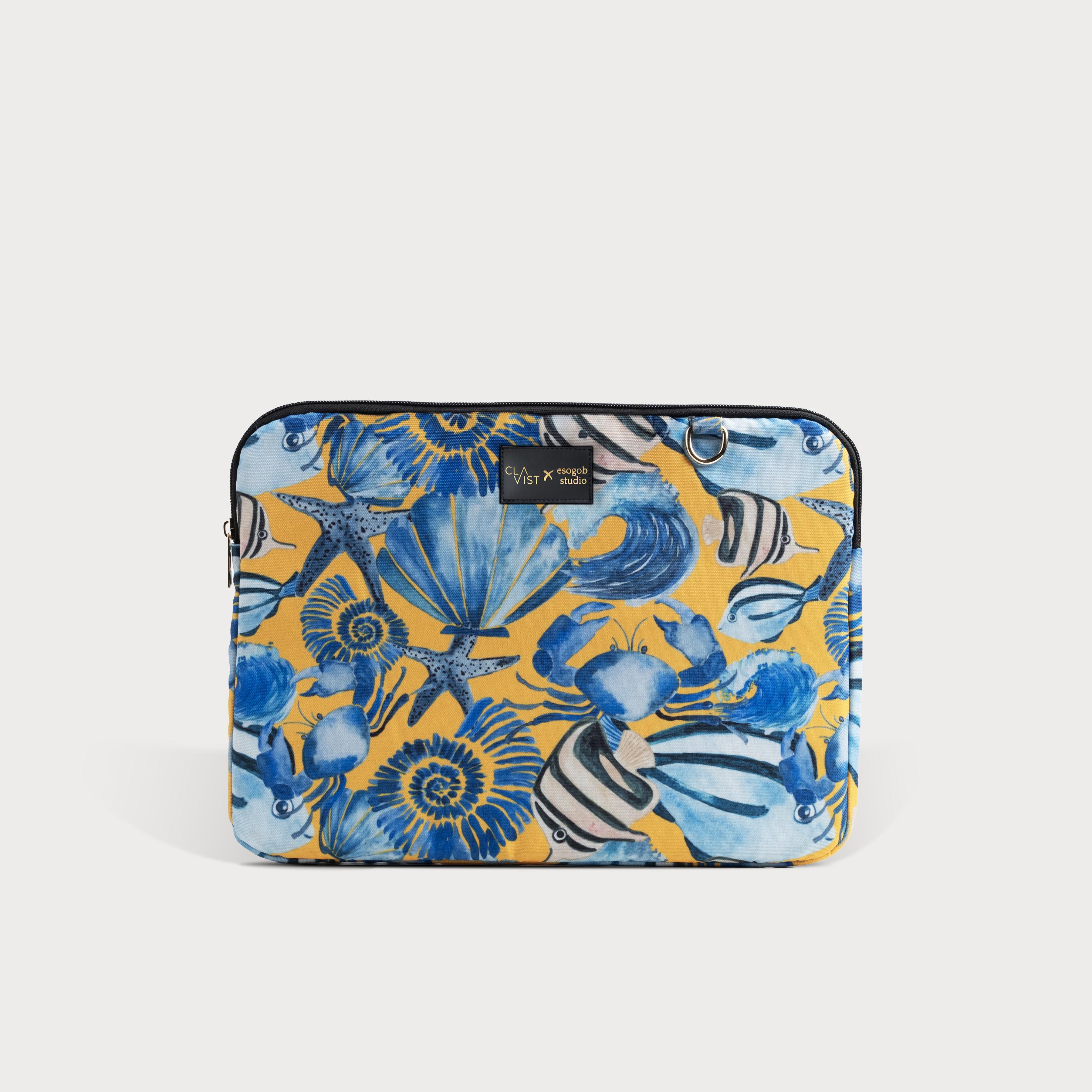 SEA LAPTOP CASE 13"&14"- BALIK VE DENİZ DESENLİ LAPTOP&MACBOOK&IPAD KILIFI