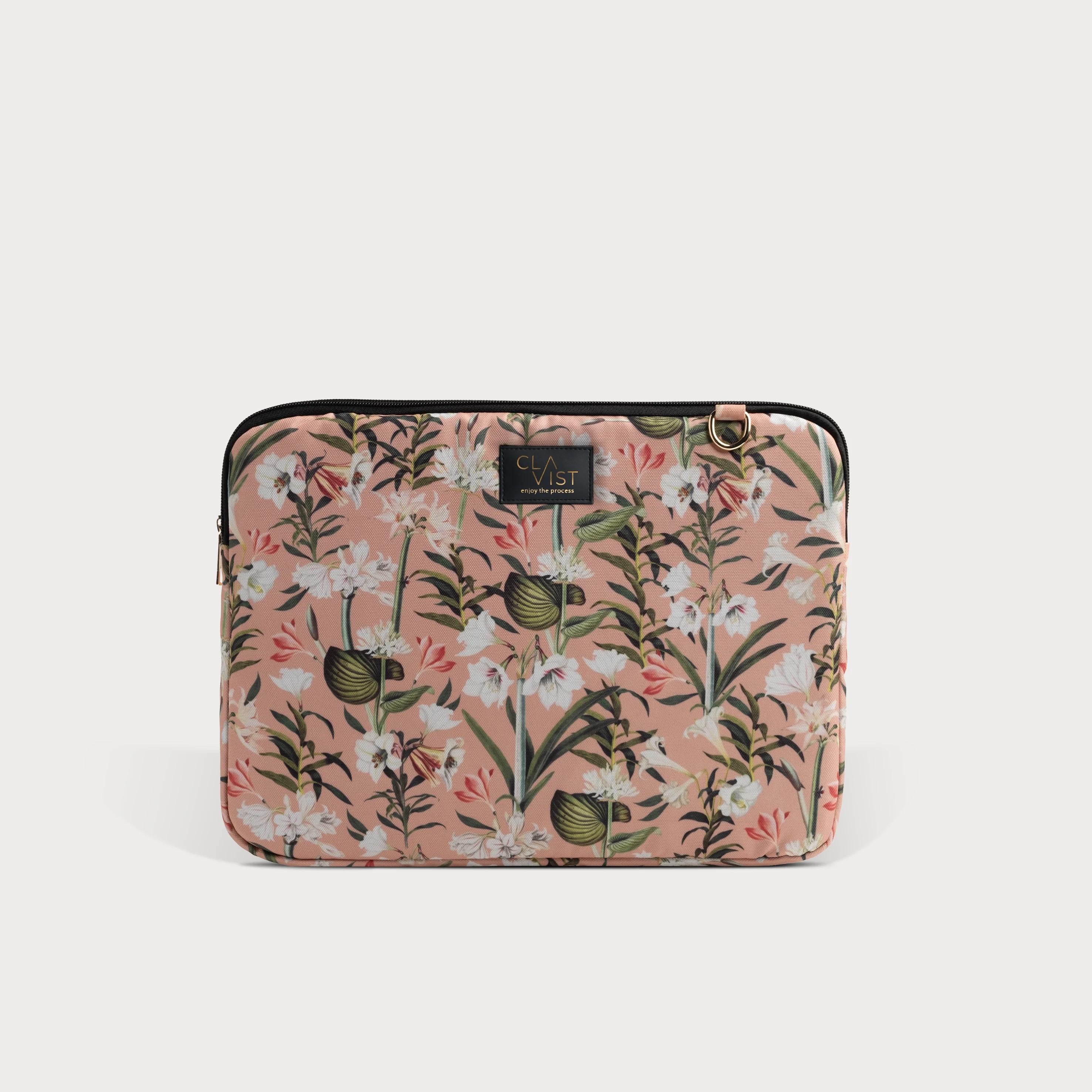 LILY CORAL LAPTOP CASE 13"&14"- ZAMBAK DESENLİ LAPTOP&MACBOOK&IPAD KILIFI