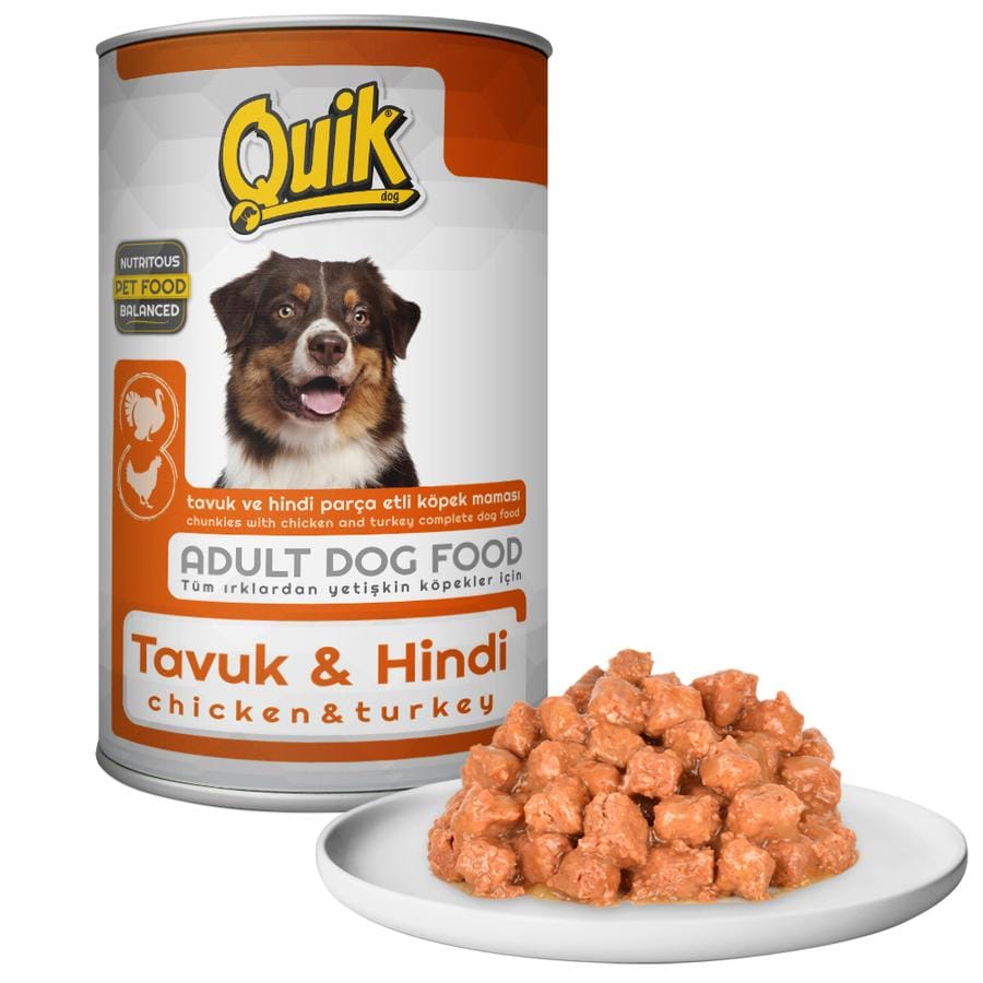 Quik Köpek 415 gr Tavuk-Hindi Konserve 6 Adet